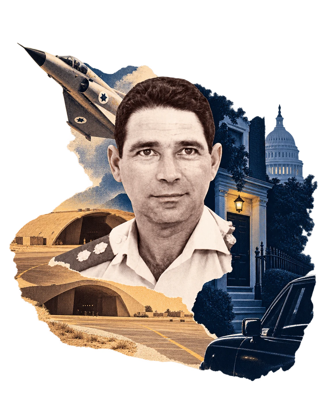 קולאז׳ בהשראת הסיפור על ג'ו אלון